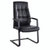 宏图景时弓形办公椅皮椅HTJS-Y029(黑色 02款)