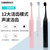 CANDOUR5118智能声波电动牙刷成人感应式充电电动牙刷   震动防水自动便携牙刷加20个牙刷头(黑色)