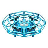UFO感应飞行器无人机遥控飞机男孩玩具小型智能悬浮飞碟儿童玩具(30厘米可一键开门迷彩绿 一个机身一块电池)