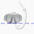 自由潜水镜低容积 深潜面镜 游泳潜水用品装备面罩浮潜套装gopro(白色支架面镜+白色湿式呼吸管A款)