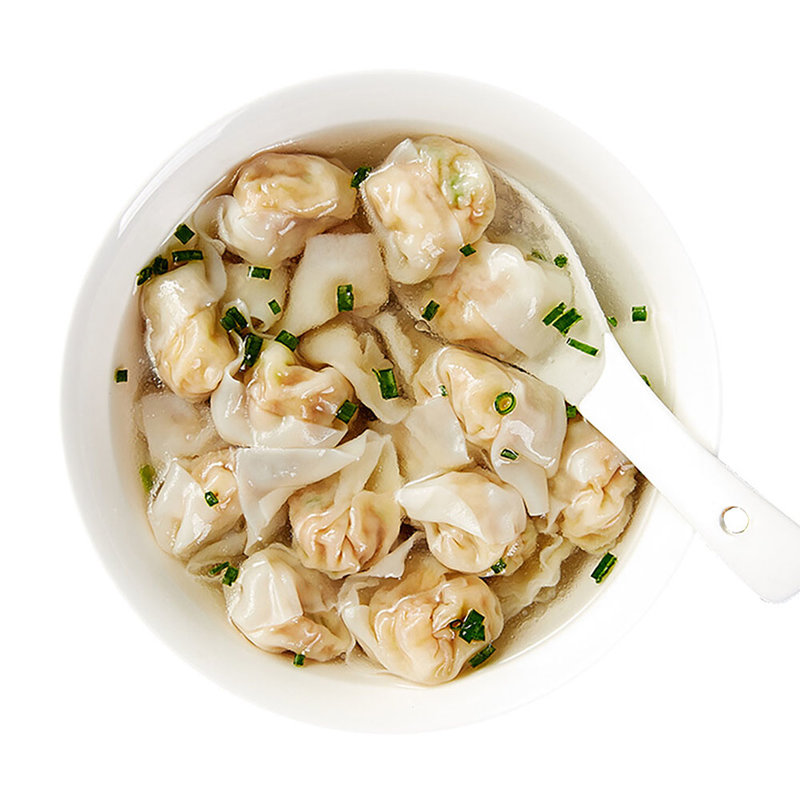 安心美意天青菜鲜肉馄饨220g 火锅食材