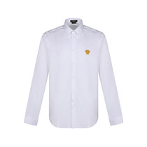 Versace范思哲 男士棉质长袖衬衫美杜莎刺绣 A89273 A232105(A1001 白色 41)