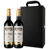 佩瑞酒庄 乐谷 干红葡萄酒 法国原装进口  高级皮质礼盒（带酒具） 750ml*2瓶/盒