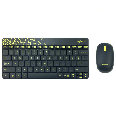 罗技（Logitech）MK240 Nano色彩斑斓精简型键鼠套装黑