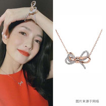 SWAROVSKI玫瑰金色女士项链5440636 时尚百搭