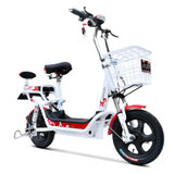 电动车 电动自行车48V成人男女性踏板电瓶车代步助力单车(颜色联系客服)