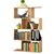 【京好】自由组合书架 现代简约环保孩童书柜 创意S型置物架K125(宽版四层黄木纹色)
