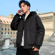 太子龙男士羽绒棉服潮牌2019新款短款工装轻薄帅气潮流学生中长款冬季外套   STZDQCN1905(黑色 XL)