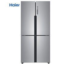海尔 （Haier ）477升双变频风冷无霜十字门冰箱 T·ABT除菌多门纤薄机身厨装一体BCD-477WDPCU1(月光银 477L)