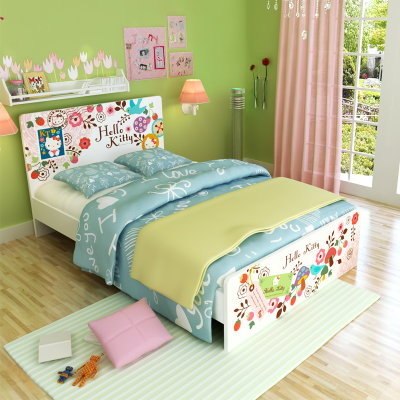 kitty 公主床 春之樱 新款热卖 儿童床女孩儿童床酷漫居儿童家具卡通