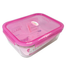 乐扣乐扣KT耐热玻璃保鲜盒 粉色保鲜容器 保鲜盒饭盒便当盒LLG428(LLG455-PKT2L 默认版本)