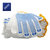 安居先森线手套劳保 点胶加厚防滑耐磨棉线劳保手套男女10付/包 MZS-D12（包）(白色)