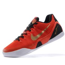 耐克新款NIKE Kobe IX XDR 科比9代男子 篮球鞋(红黄 42)