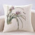 梅兰竹菊中式抱枕植物花卉中国风亚麻靠垫沙发客厅办公靠枕套含芯(B款)