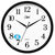 康巴丝时尚创意客厅钟表挂钟静音简约时钟C2246(黑白色)
