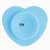 婴儿儿童餐具吸盘贴宝宝碗吸盘碗双面防滑强力硅胶防滑吸碗垫餐盘(爱心蓝色)