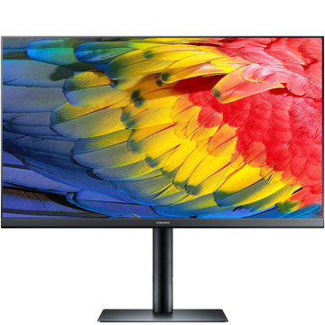 三星(samsung)27英寸 2k高清窄边 ips面板 升降旋转 电脑显示器(黑)