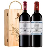 拉蒙布兰达干红葡萄酒750ml*2 （B标+E标）双支礼盒装 法国波尔多AOC级