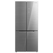 美的（Midea）BCD-535WGPZV 535升 十字对开 冰箱 微晶一周鲜 冰川银