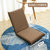 日式懒人沙发小型宿舍躺椅可折叠地上椅子榻榻米无腿椅单人靠背椅(咖色小号83X39X7.5cm)