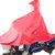 天堂伞 自行车电瓶车涤丝纺雨衣雨披 均码  N116(大红)
