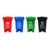 安居先森分类垃圾桶脚踏款 12L（套）(红色)