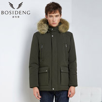 波司登（BOSIDENG）带毛领男青年保暖服冬季百搭外套羽绒服B1601249(414A 195/108A)