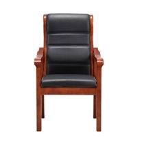 云艳YY-LCL704 办公实木椅会议椅椅子大班椅皮座椅(默认)