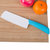 红凡 陶瓷菜刀家用锋利切肉刀厨师切片切菜水果刀氧化锆厨房刀具(蓝色)
