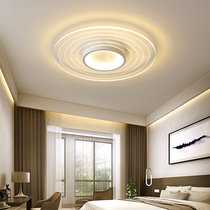 2020年古娜新款北欧简约现代LED创意个性花朵客厅吸顶灯饰房间卧室灯(哑白+透明 直径42cm单色)