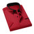传奇保罗格子短袖衬衫男商务休闲正装2021夏季新款纯棉半袖衬衣（M-5XL）DCZ2306(酒红色 XL)