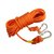 俊采云JCY323登山绳 安全绳带钢丝 救援绳 救生绳 速降绳子 户外攀岩爬山8mm 50米带双钩（单位：捆）(橙色 JCY323)