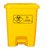 俊采云JCY-E7医用垃圾橡卫生桶商用有盖垃圾桶废物回收垃圾箱翻盖50L（单位：个）(黄色 JCY-E7)
