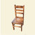 莱德顺写字椅 木板凳矮靠背家用凳鞋方椅子ST001(胡桃色 默认)
