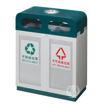 南方 户外垃圾桶 分类环保垃圾桶 室外垃圾箱 小区垃圾筒 公用可回收果皮桶 GPX-98(铁烤漆)