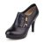 麦高 秋季新款女鞋 女士时尚单鞋 真皮窝窝鞋 A81501(黑色 37)