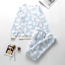 超市-家居服海芽儿童家居服套装(天蓝 110cm)