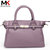莫尔克（MERKEL）新款欧美时尚女包头层牛皮铂金包手提斜挎包包杀手包(紫色)