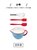 打鸡蛋专用碗杯陶瓷尖嘴碗搅拌碗家用餐具烘焙碗带手柄打蛋碗拌面(小号4件套-搅拌碗+打蛋器+刮刀+刷子 默认版本)