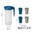 凉水壶耐高温食品级家用冷水壶塑料客厅水杯套装大容量花茶壶扎壶(蓝色套装（1.5L壶+400ml水杯*4） 默认版本)
