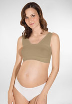 孕妇哺乳可掀开纯棉喂奶文胸罩意大利原装进口Relaxmaternity5700(肤色 M)
