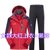 西藏冲锋衣裤套装男女三合一加绒加厚防雨水防风衣滑雪登山服潮牌(XL 大红+黑色女899)