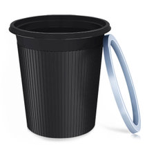 尔蓝9L压圈垃圾桶环保分类塑料垃圾篓 家用厨房卫生间办公耐用大容量纸篓*2 大口方便倾倒