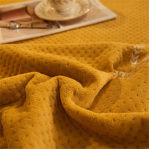 善纯牛奶绒法莱绒三层夹棉功能毛毯姜黄180*200cm+枕套一对 多功能毯