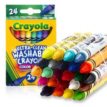 绘儿乐可水洗蜡笔其他材质24色 绘画工具儿童蜡笔涂色笔