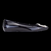 ROGER VIVIER女士黑色平底船鞋 RVW40415280D1P-B99935黑 时尚百搭