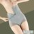 SUNTEK收腹内裤女产后束腰强力收小肚子排扣塑型提臀裤塑身美体夏季薄款(L码（101-116斤） 薄荷绿 1件)