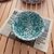 韩式ins风泼墨搪瓷婴儿蓝麦片燕麦水果沙拉碗网红马克杯平盘子(松石绿搪瓷碗)