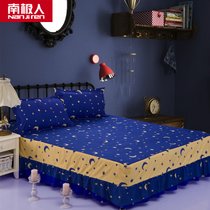 南极人床裙席梦思韩式床笠床单床罩床套单件床盖1.8m/1.5/1.2米(床裙-星月传奇 150cmx200cm)