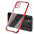 树虎电镀直边适用iPhone13pro手机壳苹果11超薄12全包软壳X/XS透明7/8P魔方保护套(红色 苹果XR)